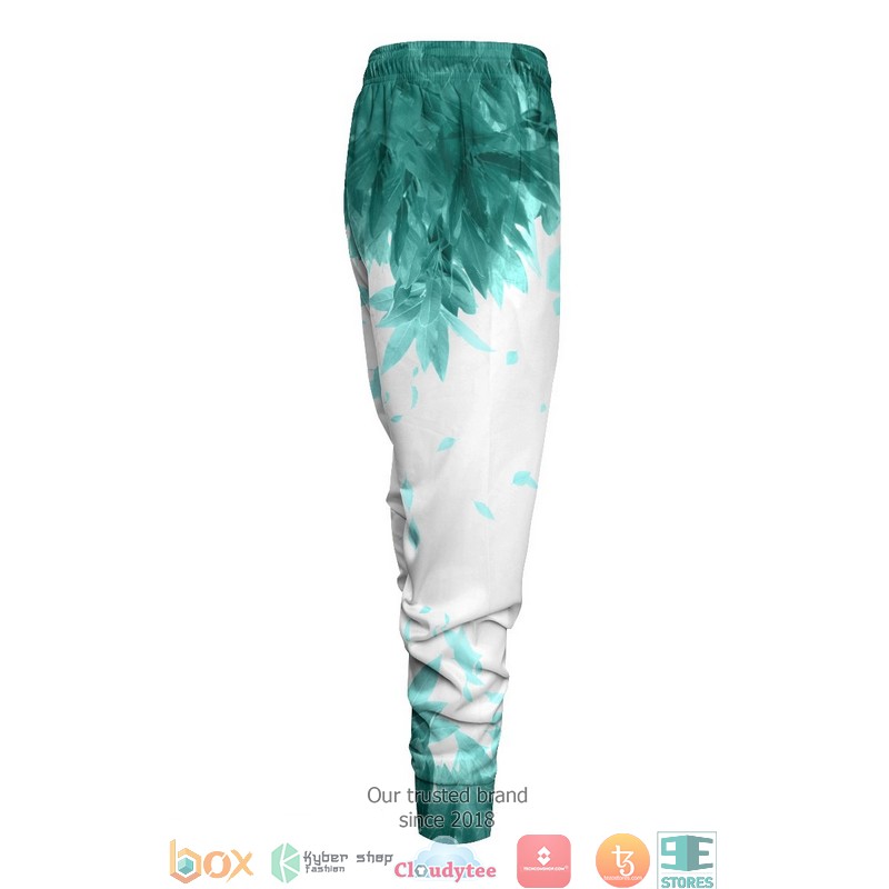 Aoba Johsai Green Leaf Jogger Pants 4 Aoba Johsai Green Leaf Jogger Pants 1 2 3
