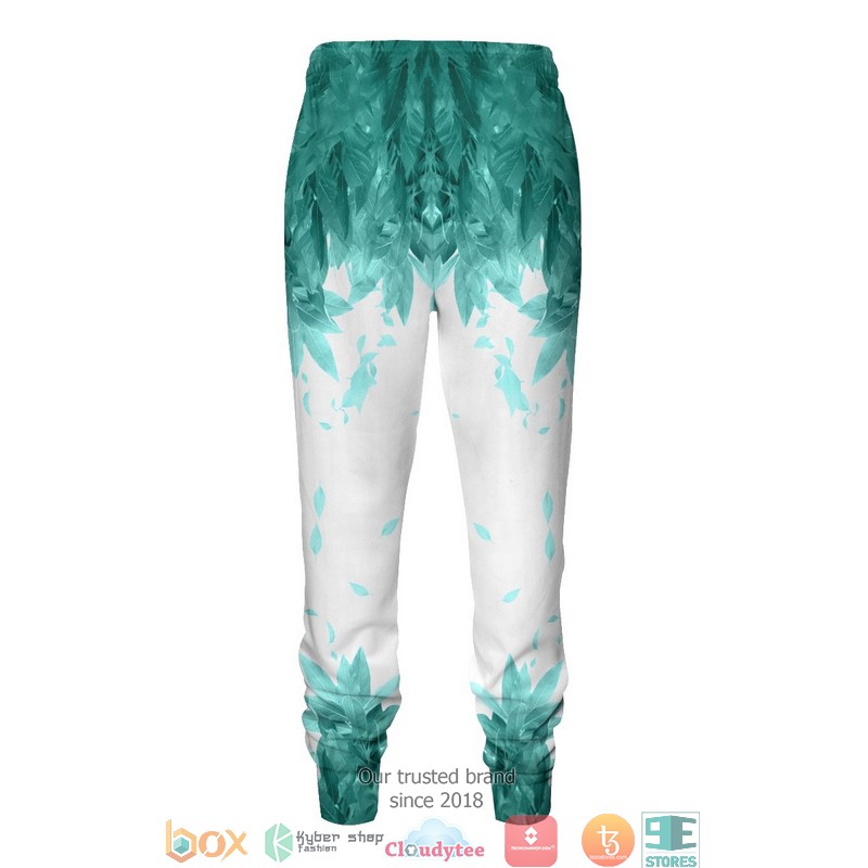Aoba Johsai Green Leaf Jogger Pants 5 Aoba Johsai Green Leaf Jogger Pants 1 2 3 4