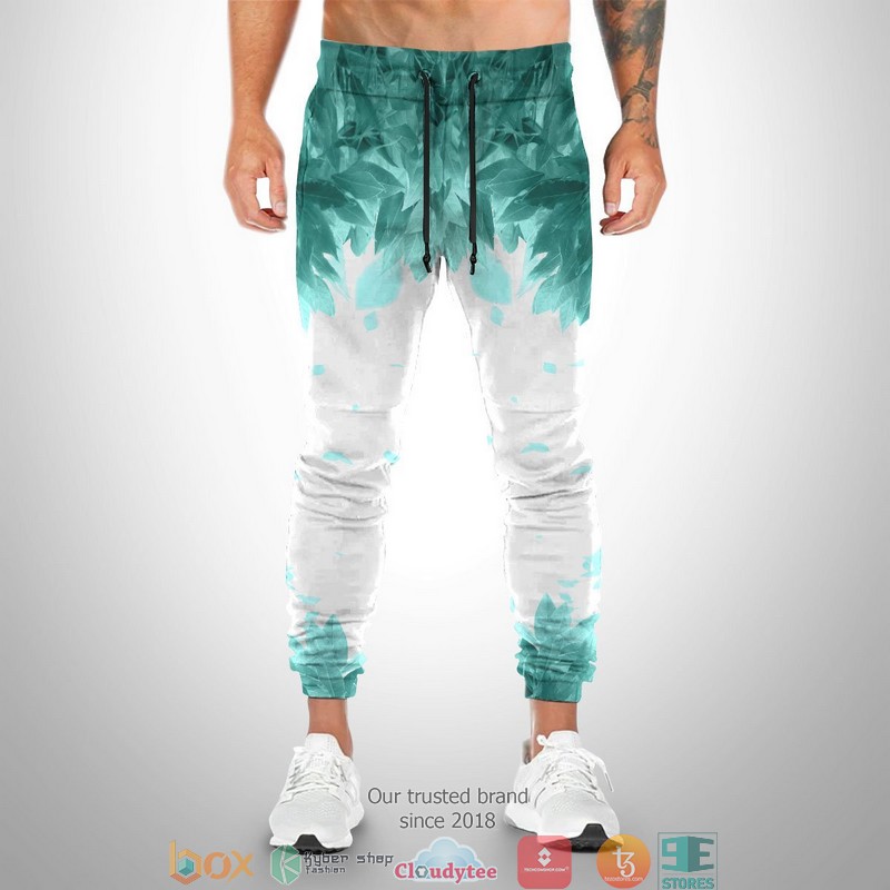 Aoba Johsai Green Leaf Jogger Pants 6 Aoba Johsai Green Leaf Jogger Pants 1 2 3 4 5