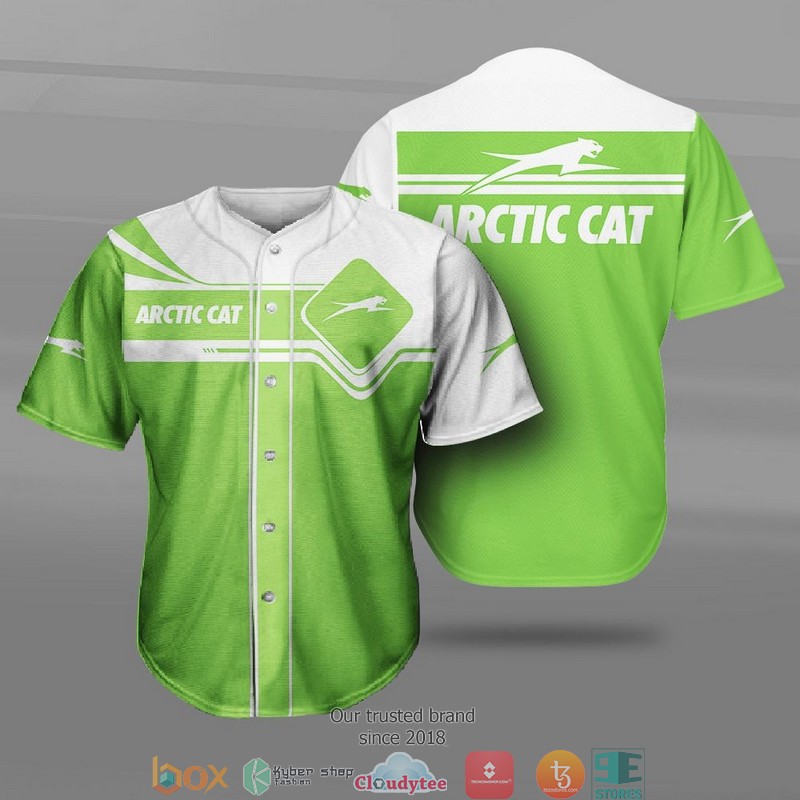 Arctic Cat Car Motor Baseball Jersey 1 Arctic Cat Car Motor Baseball Jersey