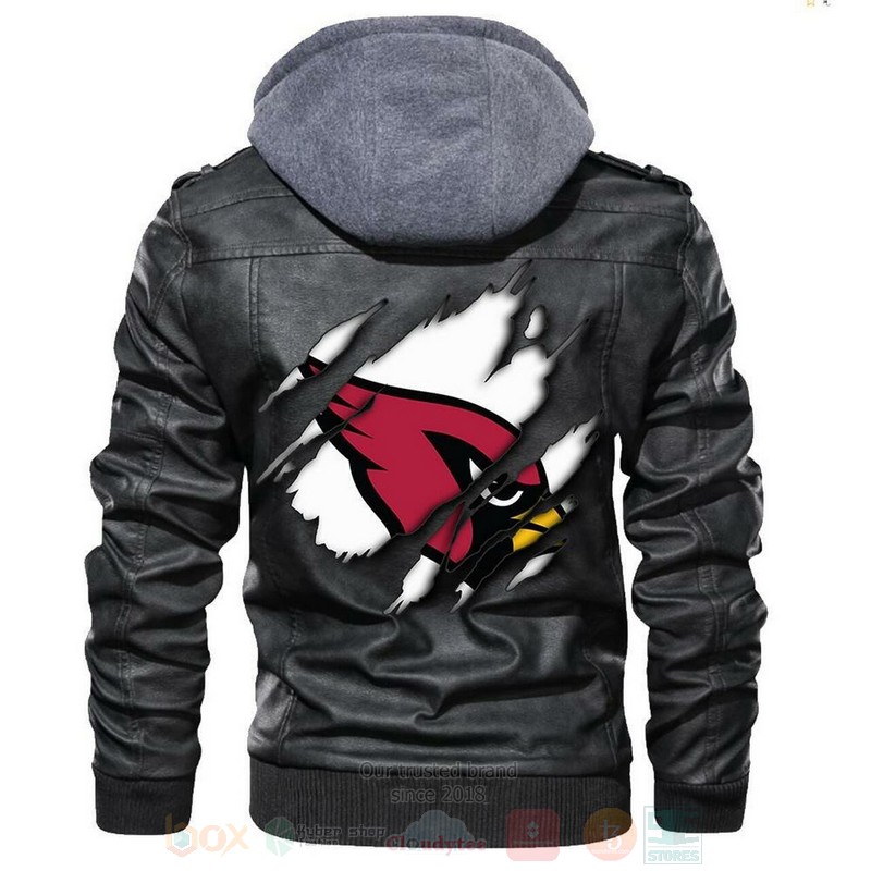 Arizona Cardinals NFL Football Sons of Anarchy Blacks Leather Jacket