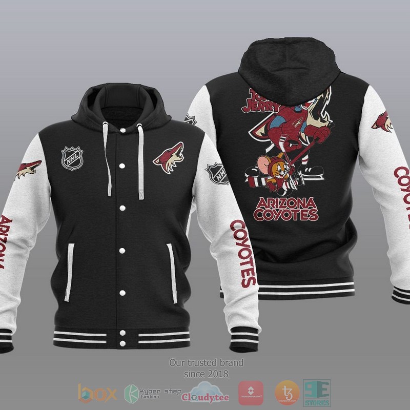 Arizona Coyotes NHL Tom And Jerry Baseball Hoodie Jacket