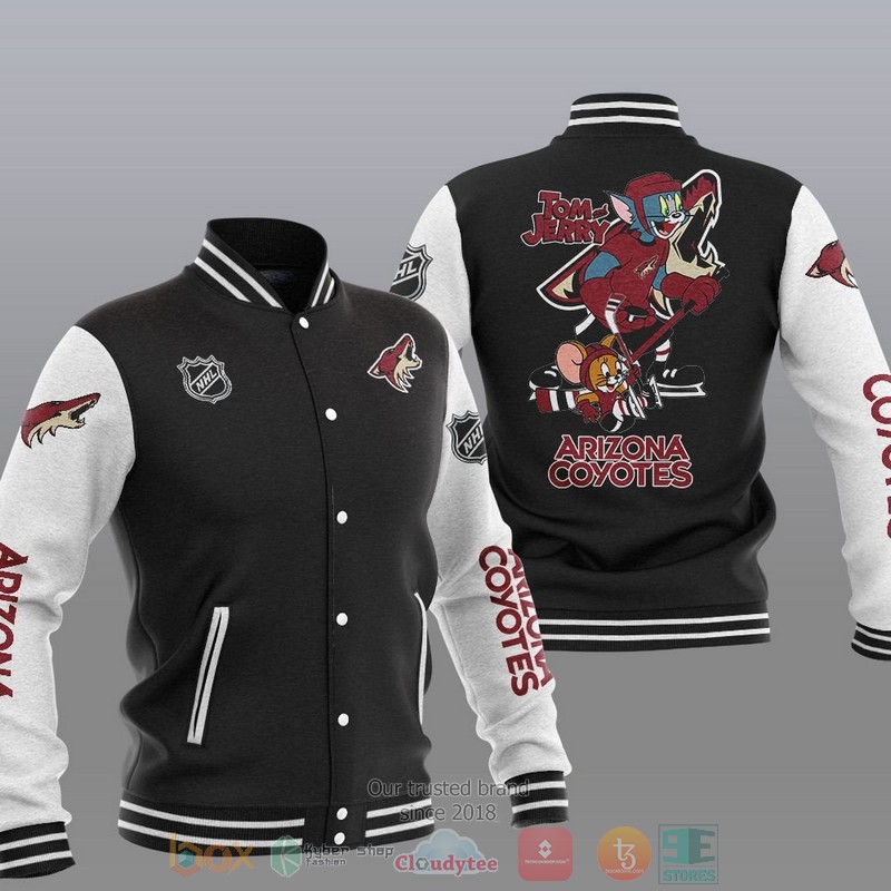 Arizona Coyotes NHL Tom And Jerry Baseball Jacket