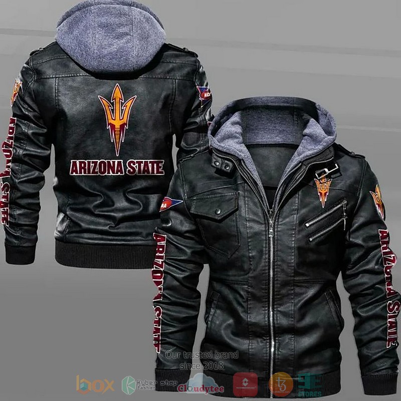 Arizona State Sun Devils Football NCAA Leather Jacket