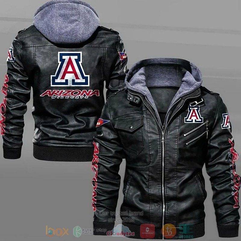 BEST NCAA Arizona Wildcats Men's Basketball Leather Jacket 4 Arizona Wildcats Mens Basketball NCAA Leather Jacket