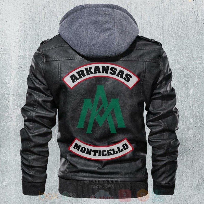 Arkansas Monticello NCAA Footballs Leather Jacket