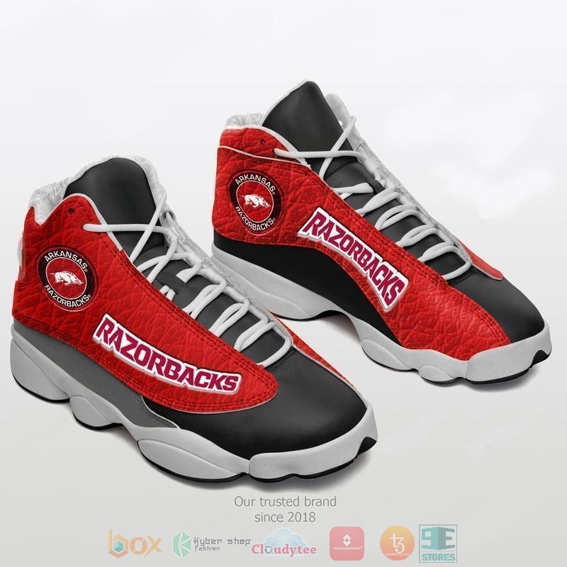 NEW Arkansas Razorbacks football NCAA Air Jordan 13 shoes sneakers 2 Arkansas Razorbacks football NCAA Air Jordan 13 shoes