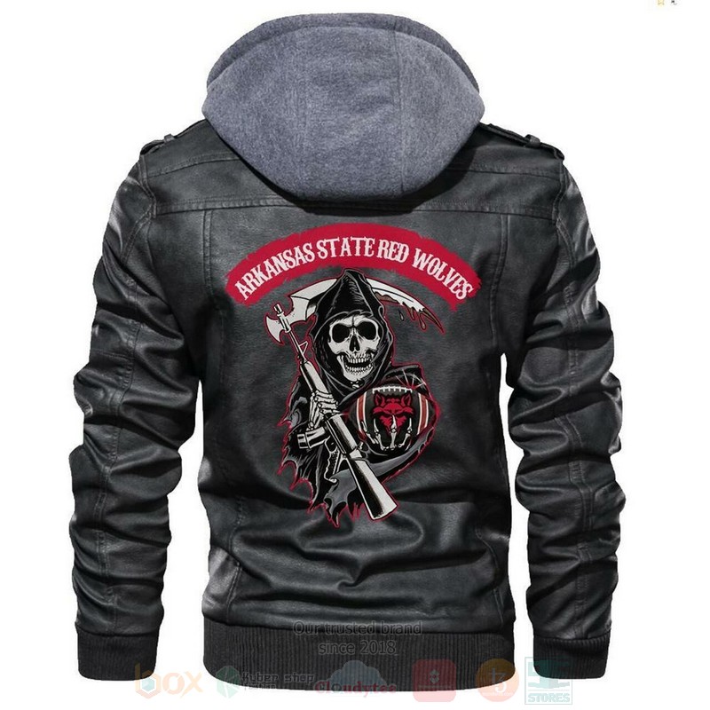 Arkansas State Red Wolves NCAA Football Sons of Anarchy Blacks Leather Jacket