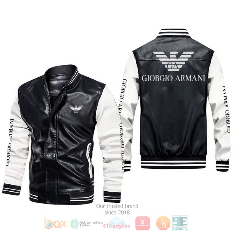 Armani Leather bomber jacket