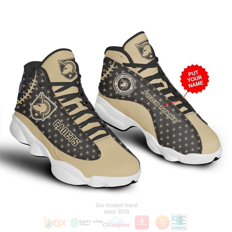 Army Black Knights NFL Custom Name Air Jordan 13 Shoes