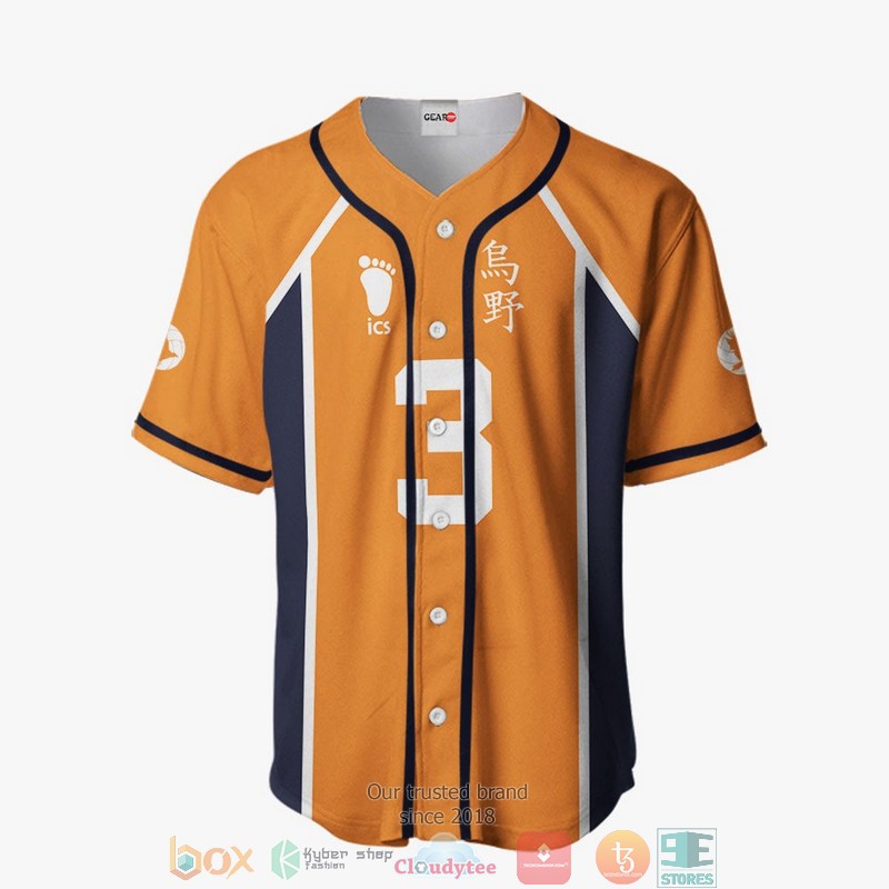 Asahi Azumane Haikyuu Baseball Jersey Shirt 2 Asahi Azumane Haikyuu Baseball Jersey Shirt 1