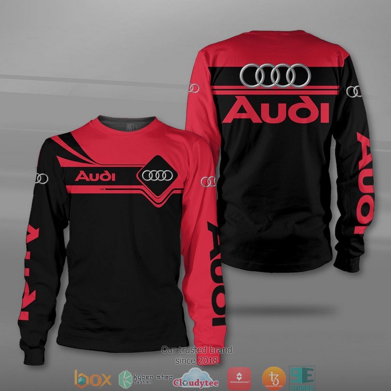 Audi Black Red Car Motor 3D Shirt, Hoodie 3 Audi Black Red Car Motor 3D Shirt Hoodie 1 2