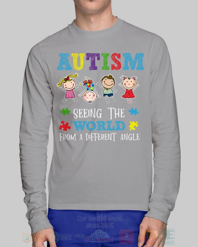 Autism Seeing The World From A Different Angle Hoodie Shirt 1 2 3 4 5 6 7 8 9 10