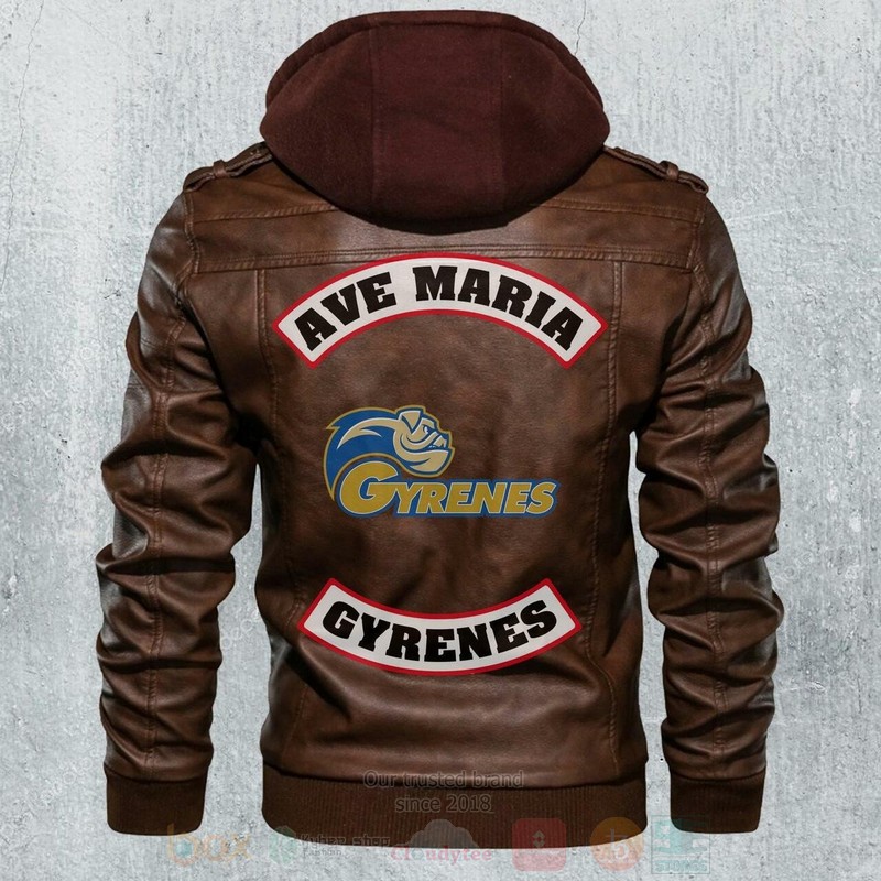 Ave Maria Gyrenes NCAA Footballs Leather Jacket