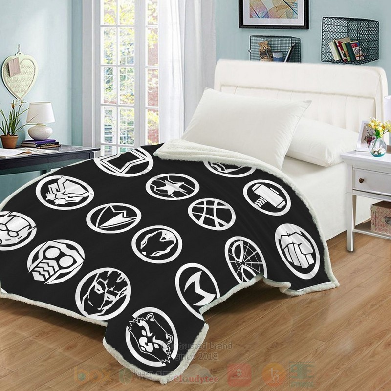 BEST Avengers Custom Sherpa Blanket 3 Avengers Custom Throw Blanket 1 2