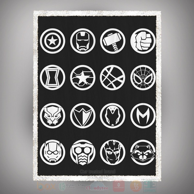 BEST Avengers Custom Sherpa Blanket 4 Avengers Custom Throw Blanket 1 2 3