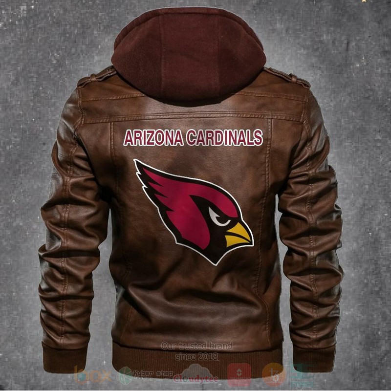 Aziona Cardinals NFL Football Motorcycle Leather Jacket