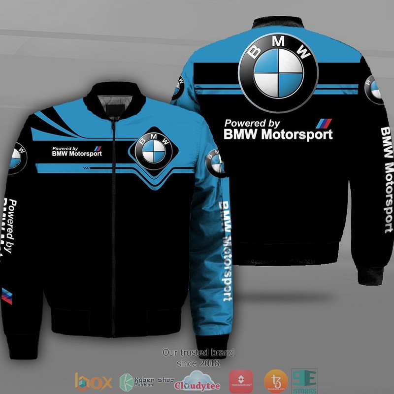 BMW Motorsports Car Motor Bomber Jacket
