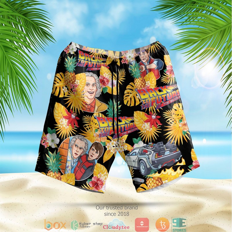 Back to the Future Pineapple Black Hawaian Summer Outfit 2 Back to the Future Pineapple Black Hawaian Summer Outfit 1