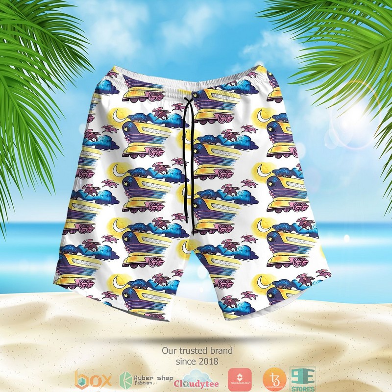 Back to the future Doc Brown Hawaian Summer Outfit 2 Back to the future Doc Brown Hawaian Summer Outfit 1