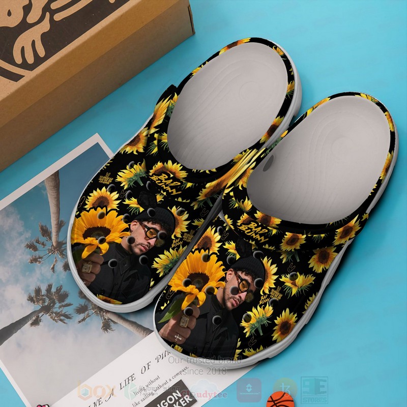 Bad Bunny Sunflower Crocband Crocs Clog Shoes 1