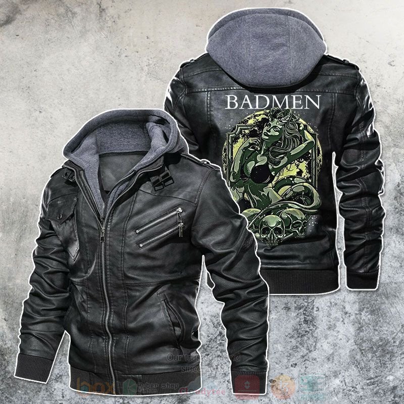 Bad Man Meets Booty Evil Girl Leather Jacket