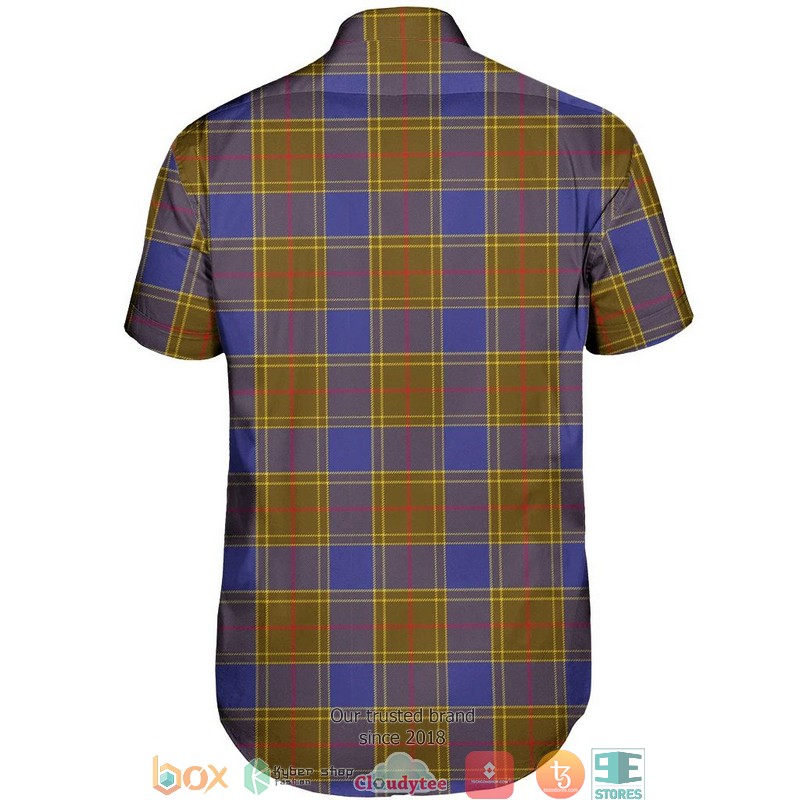 Balfour Modern Tartan Short Sleeve Hawaiian Shirt 3 Balfour Modern Tartan Short Sleeve Hawaiian Shirt 1 2