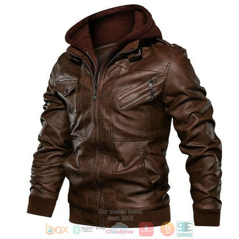 HOT Baltimore Ravens NFL Football Jacket Leather 5 Baltimore Ravens NFL Football Leather Jacket 1 2 3 4