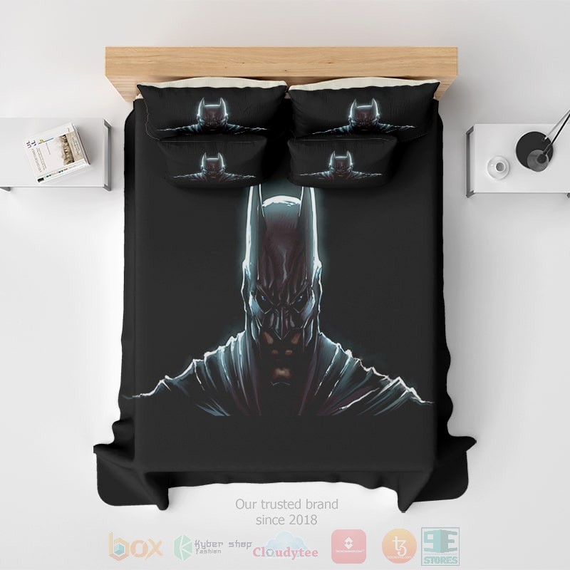 HOT Batman Dark Sketch Embossed Bedroom Bedding Set 2 Batman Dark Sketch Embossed Bedding Set 1