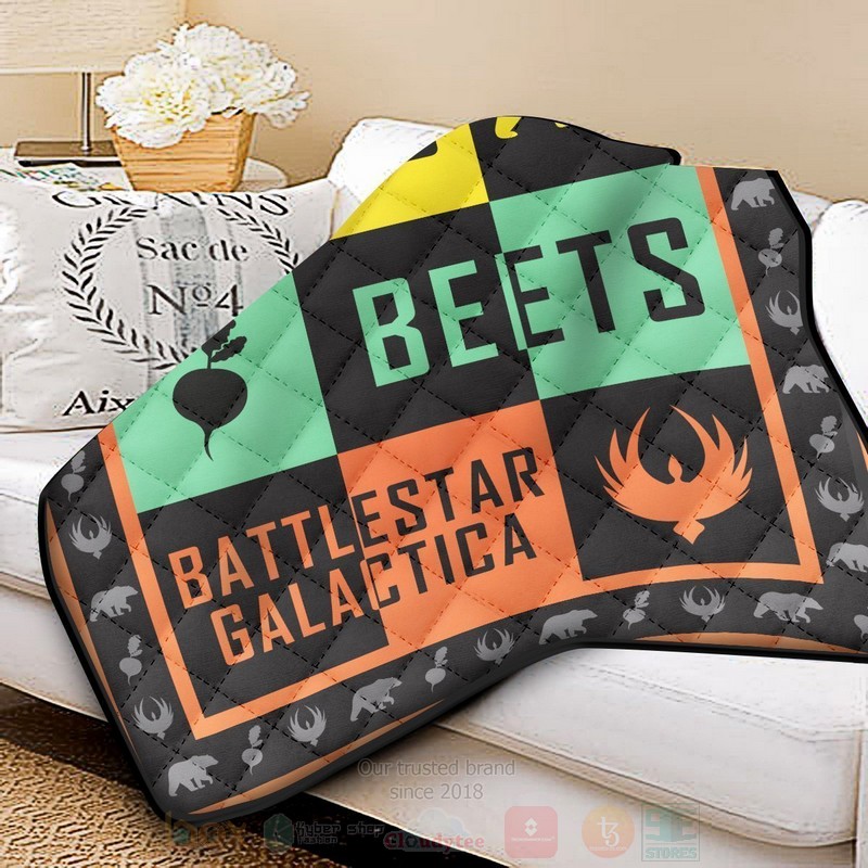 BEST Bears Beets Battlestar Galactica Quilted Fabric 2 Bears Beets Battlestar Galactica Quilt 1