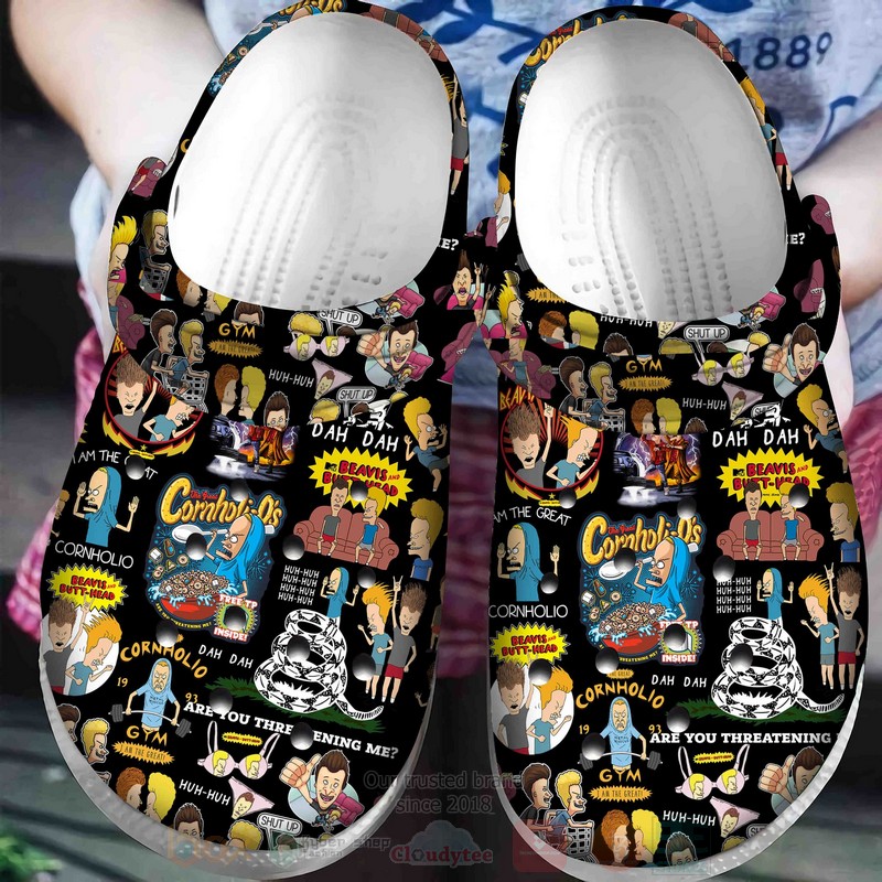 Beavis And Butthead Cartoon Pattern Crocband Crocs Clog Shoes