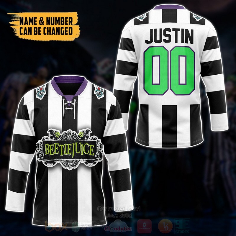 BEST Beetlejuice Sandworm Personalized Jersey Hockey 3 Beetlejuice Sandworm Personalized Hockey Jersey 1 2