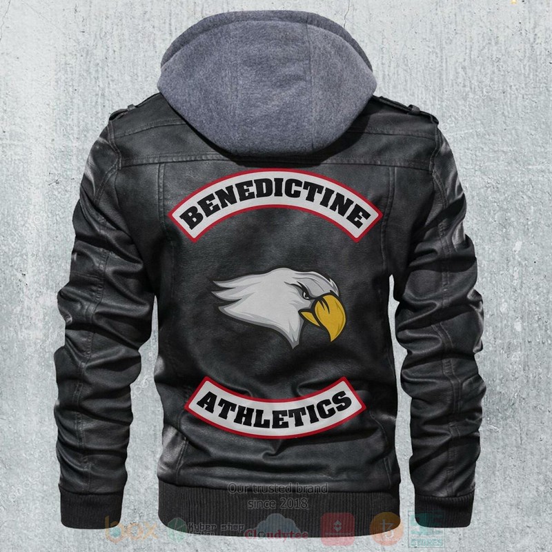 Benedictine Athletics NCAA Motorcycle Leather Jacket