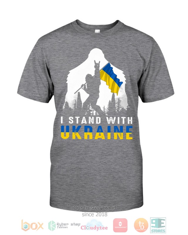 Bigfoot I Stand With Ukraine Shirt Hoodie