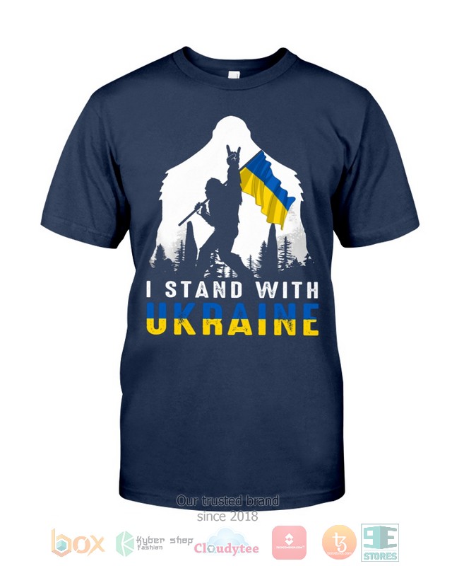 HOT Bigfoot I Stand With Ukraine hoodie, shirt 5 Bigfoot I Stand With Ukraine Shirt Hoodie 1 2 3 4