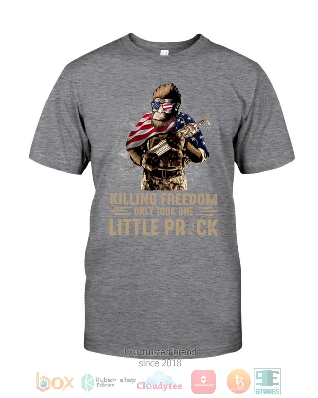 Bigfoot Killing Freedom Only Took One Little Prick Shirt Hoodie