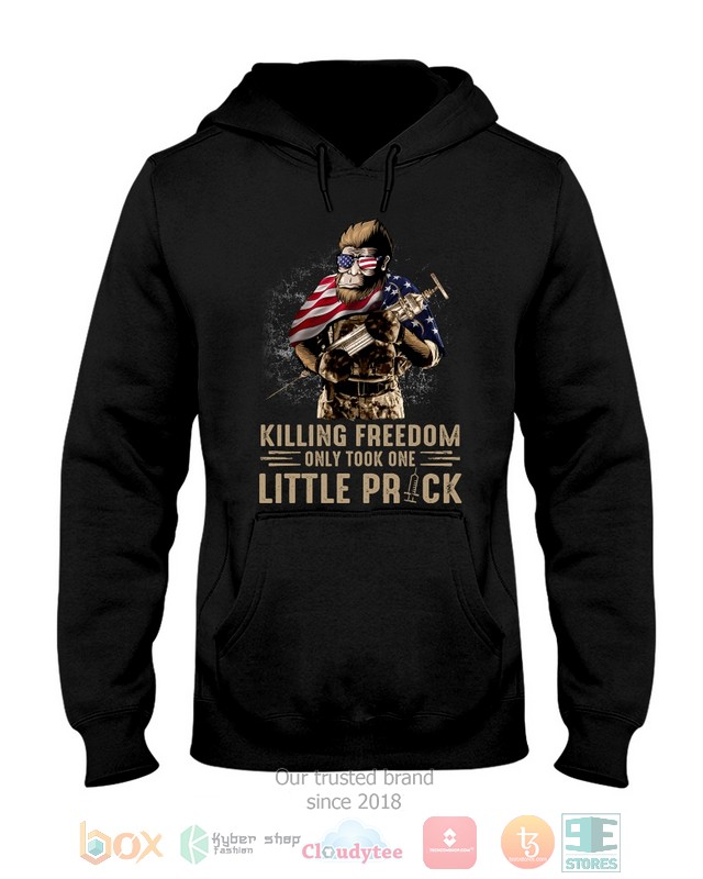 HOT Bigfoot Killing Freedom Only Took One Little Prick hoodie, shirt 9 Bigfoot Killing Freedom Only Took One Little Prick Shirt Hoodie 1 2 3 4 5 6 7 8