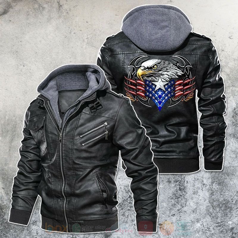 BEST Bikers of Freedom Eagle Zipper Jacket Leather 1 Bikers of Freedom Eagle Leather Jacket