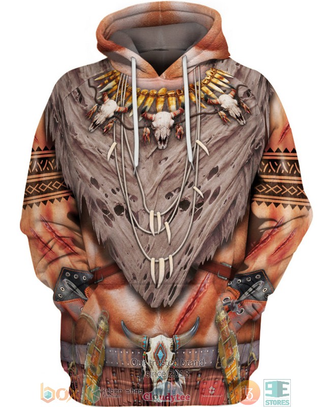 Bison Brown Pride Native American 3D Shirt Hoodie