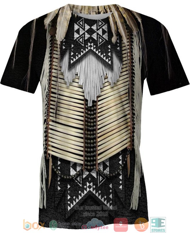 Black Beaded 3D Shirt Hoodie 1