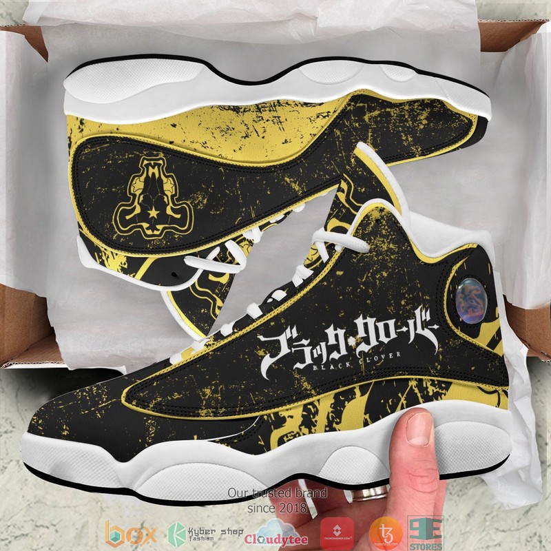 Black Clover Bulls Air Jordan 13 Sneaker 3 Black Clover Bulls Air Jordan 13 Sneaker 1 2