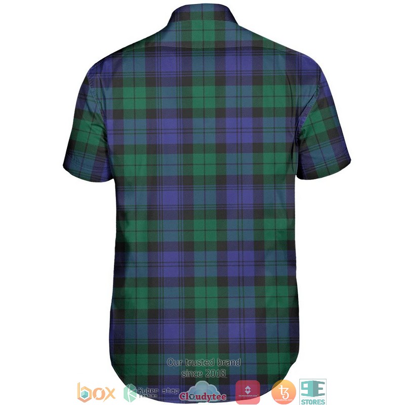 Blackwatch Modern Tartan Short Sleeve Hawaiian Shirt 3 Blackwatch Modern Tartan Short Sleeve Hawaiian Shirt 1 2