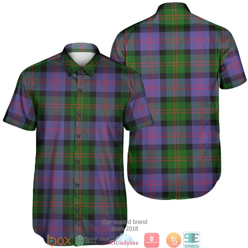 Blair Modern Tartan Short Sleeve Hawaiian Shirt