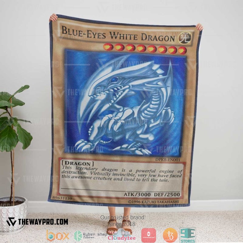 Blue Eyes White Dragon Card Soft Blanket 6 Blue Eyes White Dragon Card Soft Blanket 1 2 3 4 5