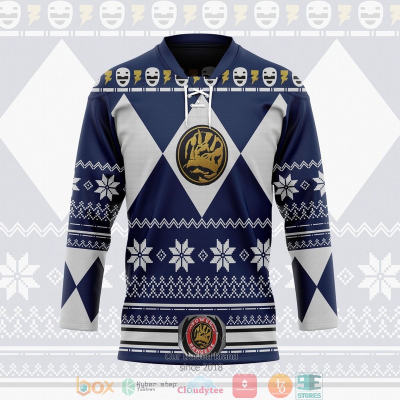 Blue Power Ugly Hockey Jersey Shirt 3 Blue Power Ugly Hockey Jersey Shirt 1 2