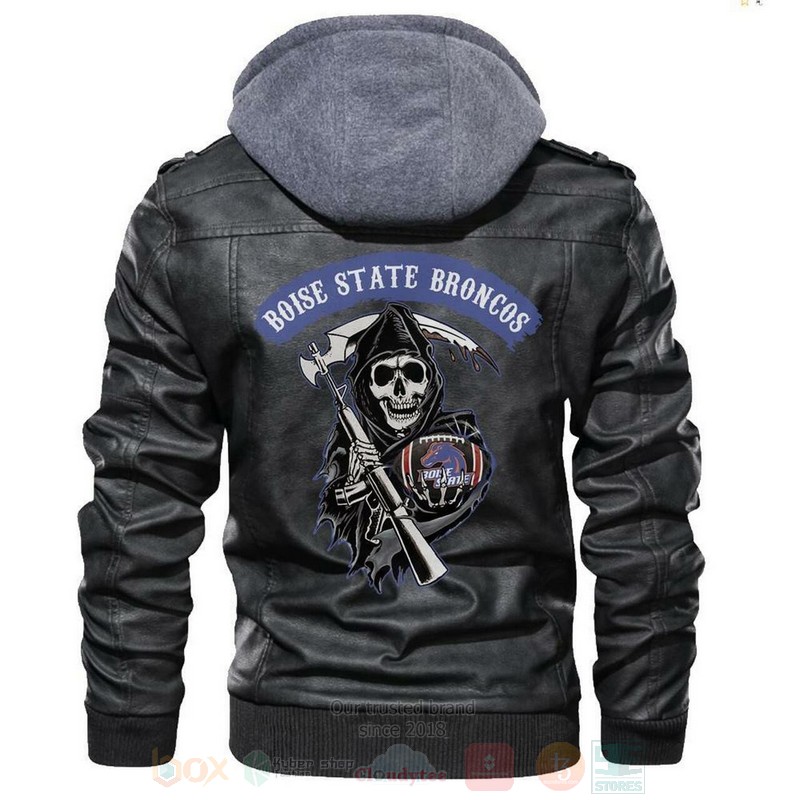Boise State Broncos NCAA Football Sons of Anarchy Blacks Leather Jacket