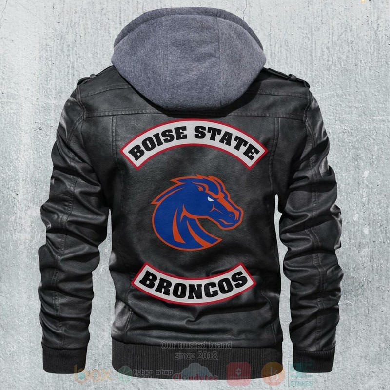 BEST NCAA Teams Boise State Broncos Motorcycle Rider Zipper Jacket Leather 5 Boise State Broncos NCAA Motorcycle Leather Jacket