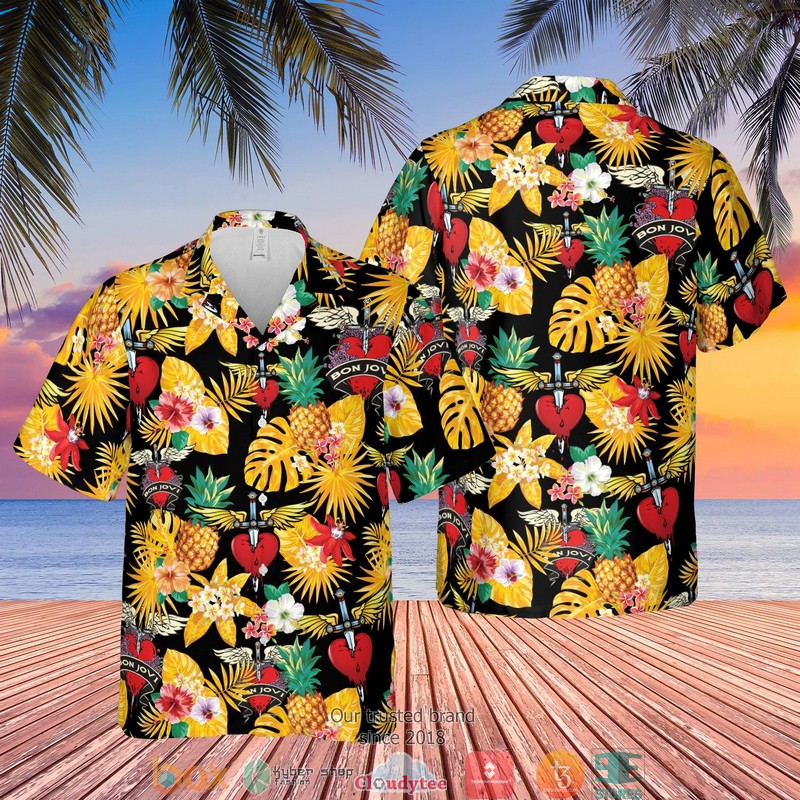 Bon Jovi Tropical Summer Black Hawaian Summer Outfit 5 Bon Jovi Tropical Summer Black Hawaian Summer Outfit