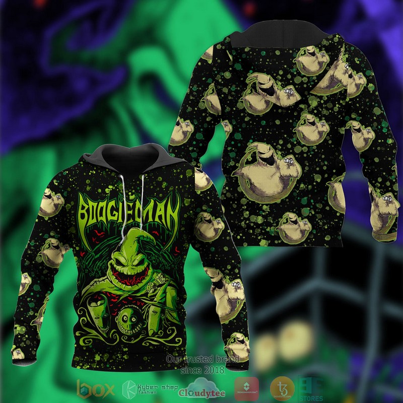 Boogieman Black green 3d hoodie, sweatpants 2 Boogieman Black green 3d hoodie sweatpants 1
