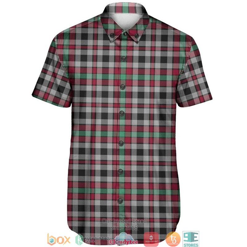 Borthwick Ancient Tartan Short Sleeve Hawaiian Shirt 2 Borthwick Ancient Tartan Short Sleeve Hawaiian Shirt 1
